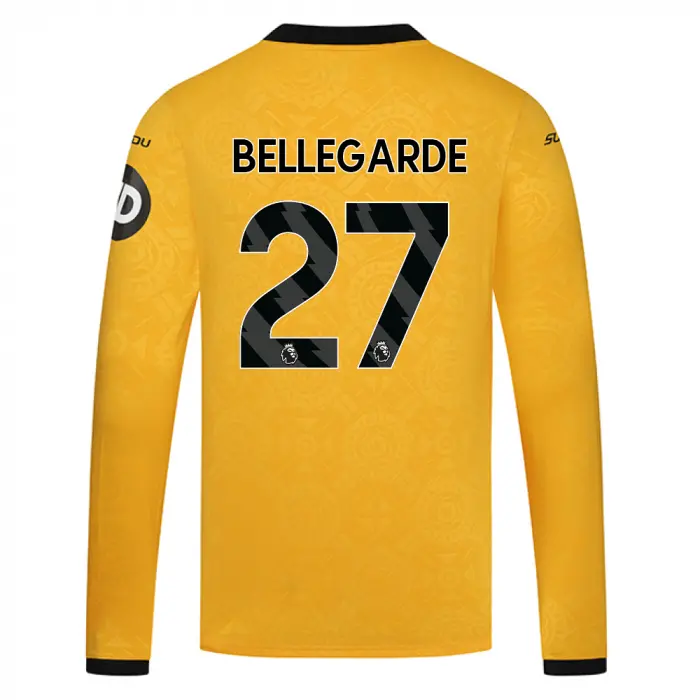 Wolverhampton Wanderers Store | Shop Official 2025-26 Wolves Home Shirt – LS BELLEGARDE 27 Wolves Gear